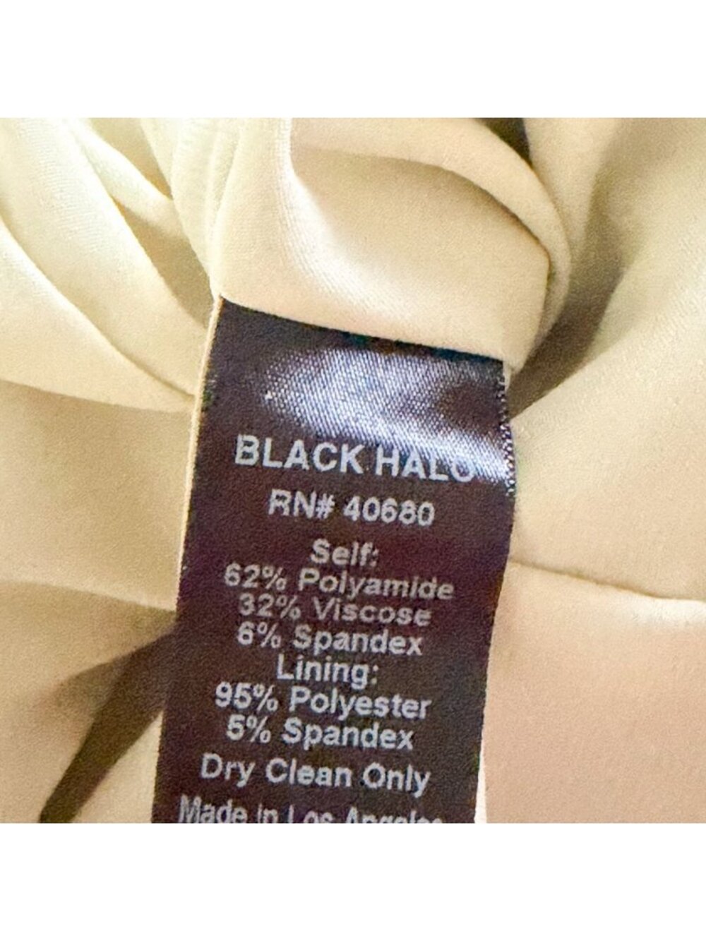 Black Halo Colorblock Sheath Dress White Black Career Cocktail Size 2 - Picture 10 of 10